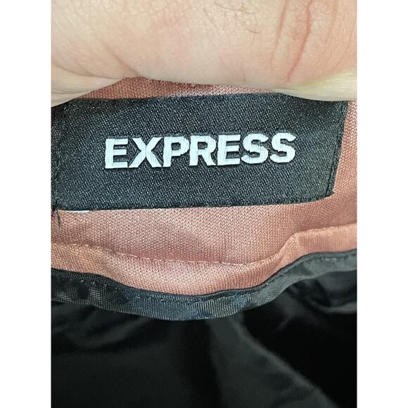 Express Pants Womens 8R Brown Straight Mid Rise Stretch Chino Dress Work Ankle - Picture 9 of 11